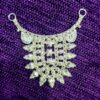 92.5 Pure Silver Floral Small Chatai Necklace