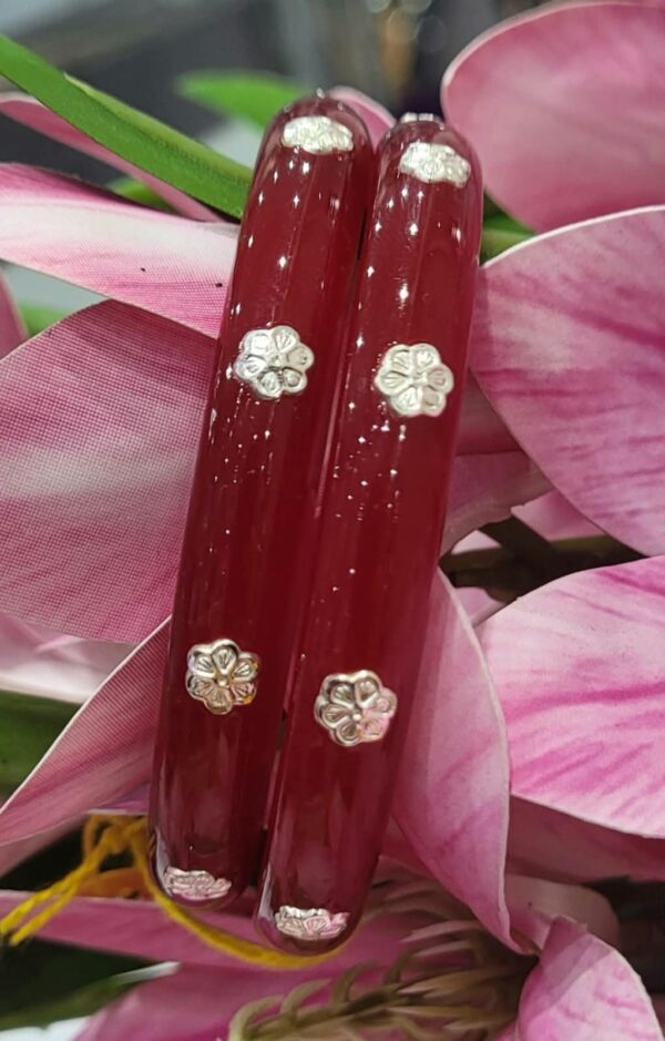 92.5 Pure Silver Small Floral Design Pola